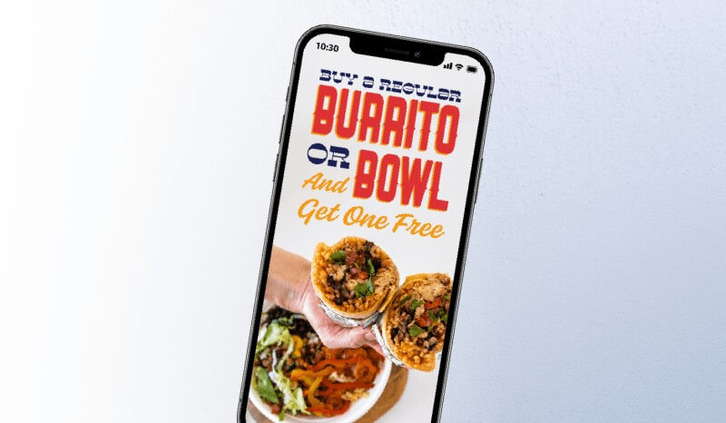 Anna’s Taqueria mobile app displayed on a smartphone
